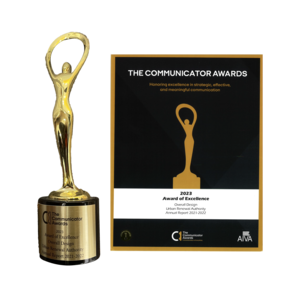 Award of Excellence (Design Features-Overall Design) 29th The Communicator Awards 
