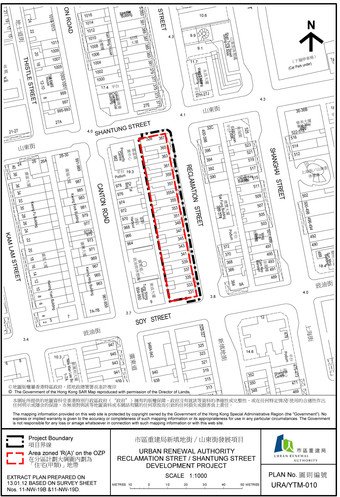 Site plan of Reclamation Street/Shantung Street project
