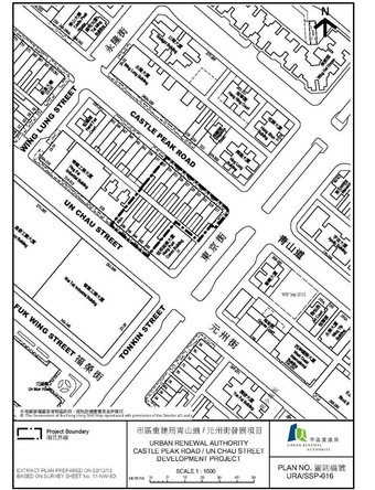 Site plan of Castle Peak Road/Un Chau Street redevelopment project