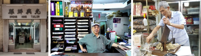 第一階段社區參與活動，團隊走訪老店與街坊，收集口述歷史。