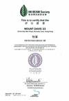 Platinum Standard Certificates by the Hong Kong BEAM Society